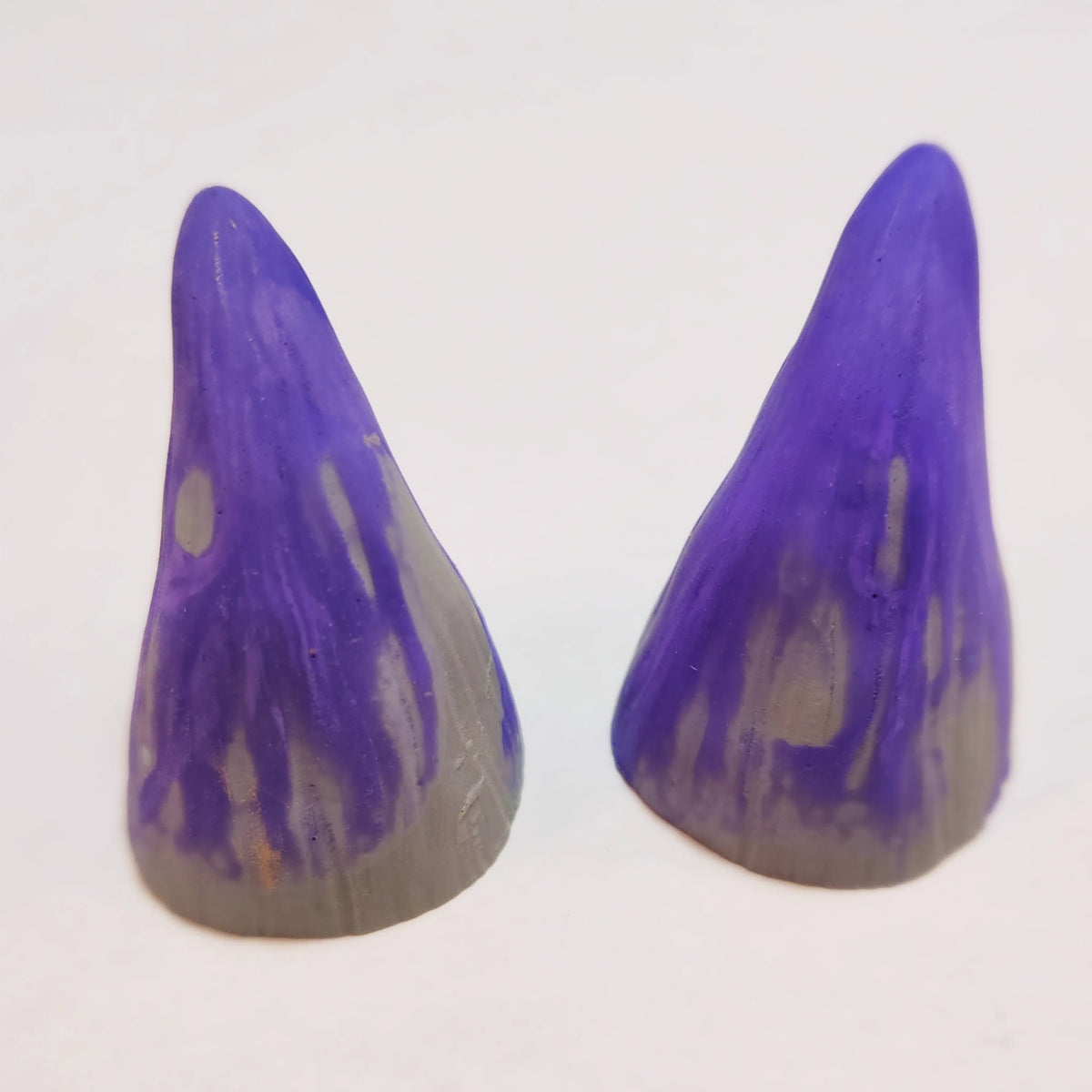 Assorted Aradani Resin Glue-on Horns - Magical Teal and Purple