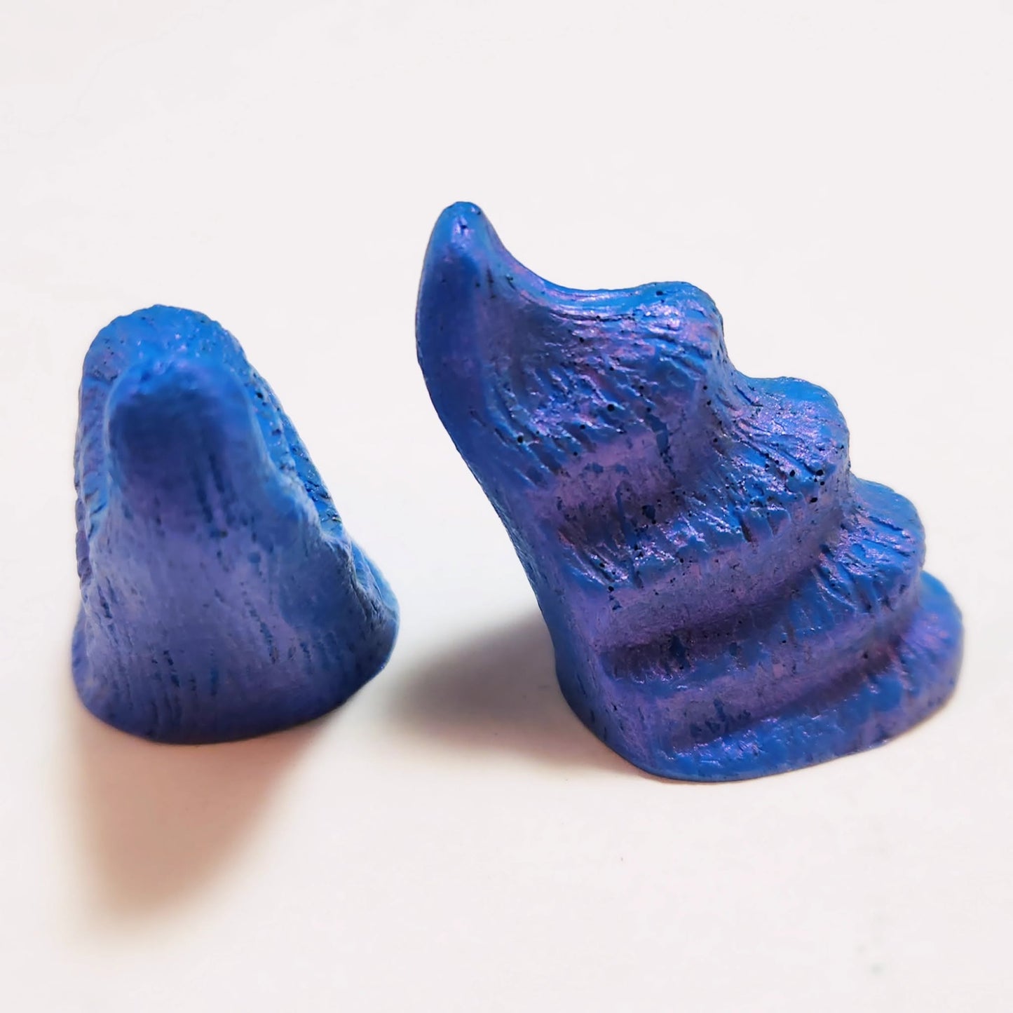 Assorted Aradani Resin Glue-on Horns - Magical Teal and Purple