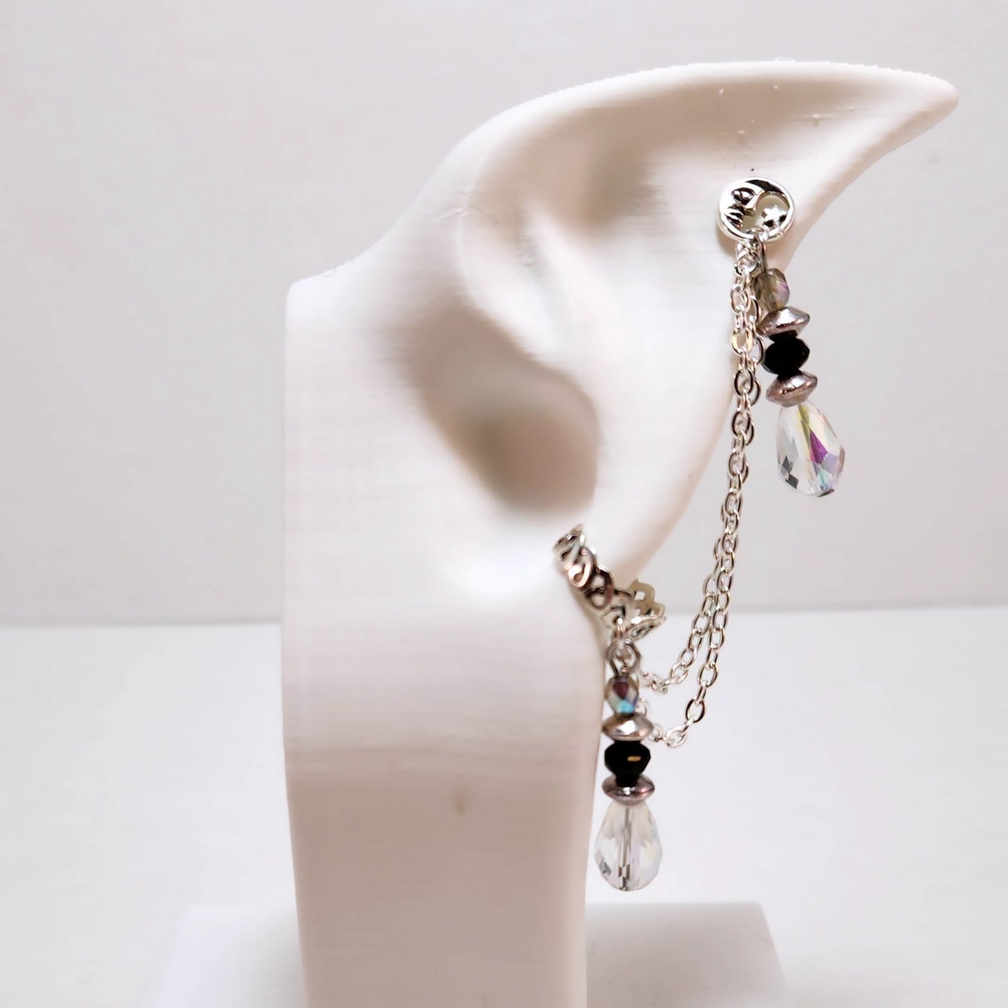 Sparkling Starlight Fancy Chain Ear Cuff