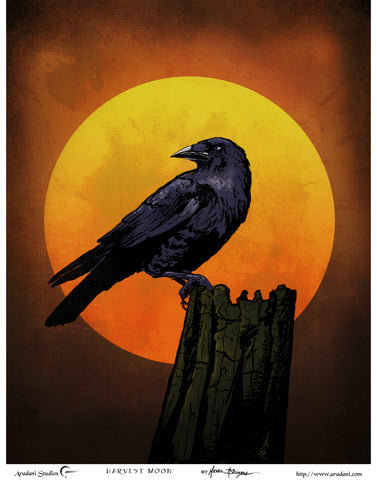Harvest Moon Crow