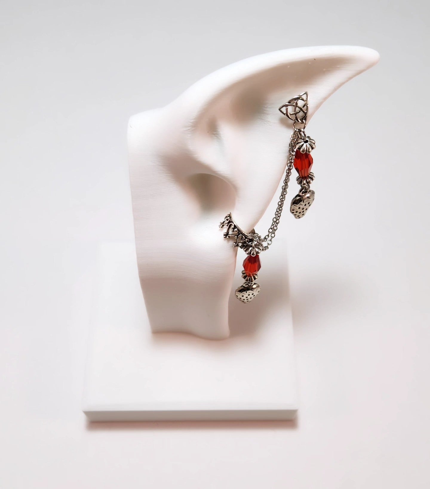 Strawberry Chain Ear Cuff