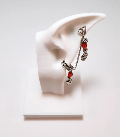 Strawberry Chain Ear Cuff