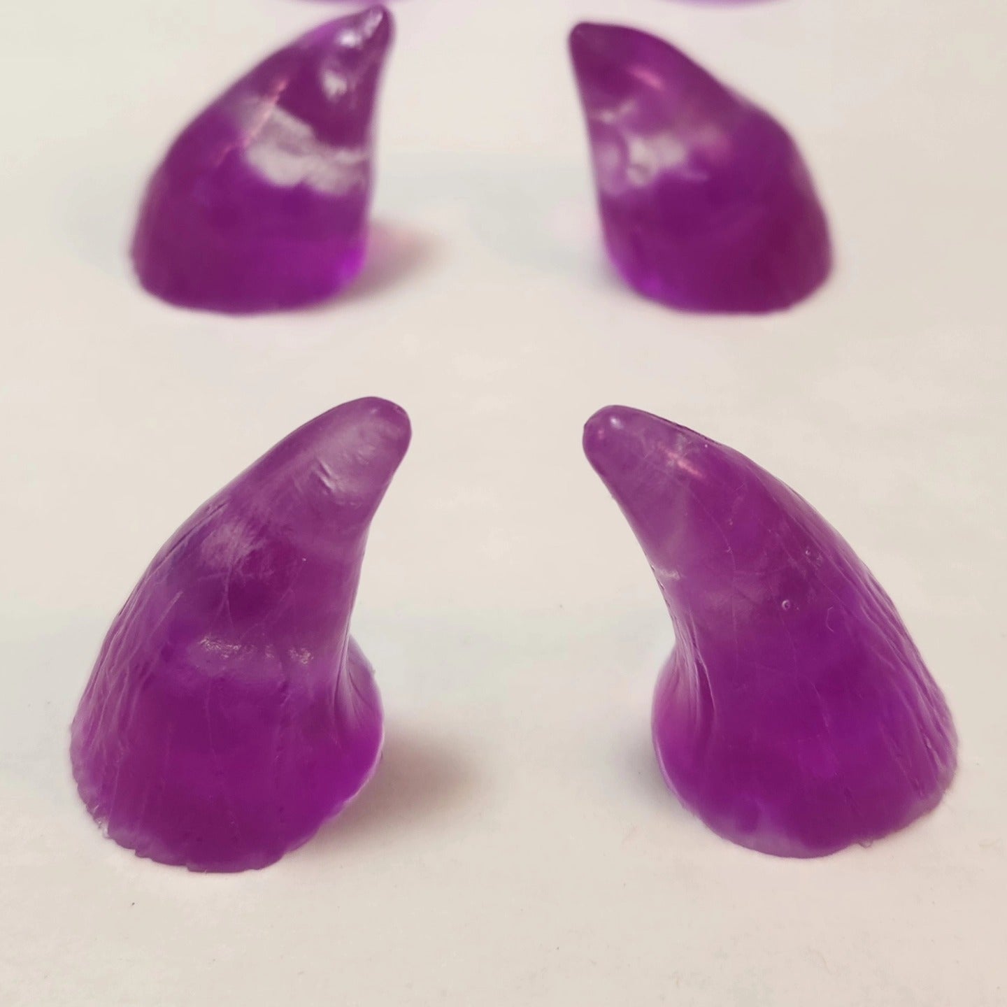 Assorted Aradani Resin Glue-on Horns - Blue and Purple Smoke