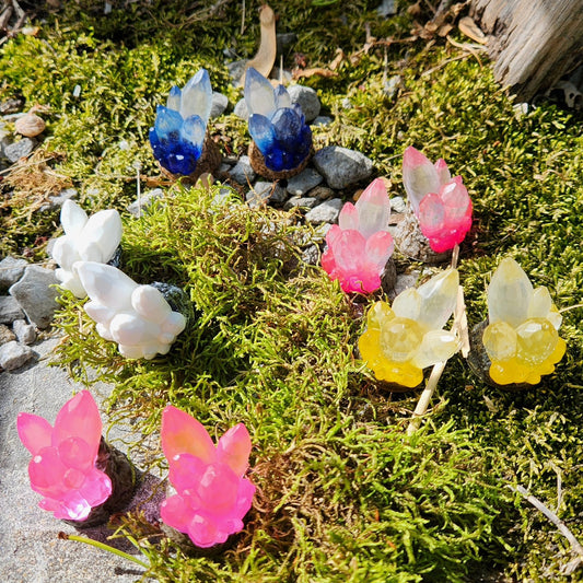 Assorted Aradani Resin Glue-on Horns - Crystal Horns
