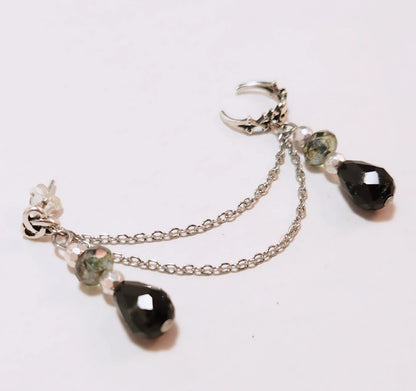 Gothic Skull Chain Ear Cuff