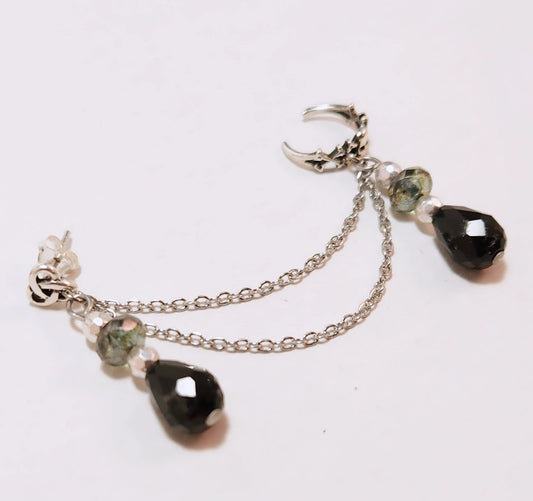 Gothic Skull Chain Ear Cuff