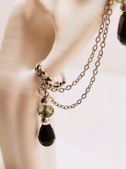 Gothic Skull Chain Ear Cuff