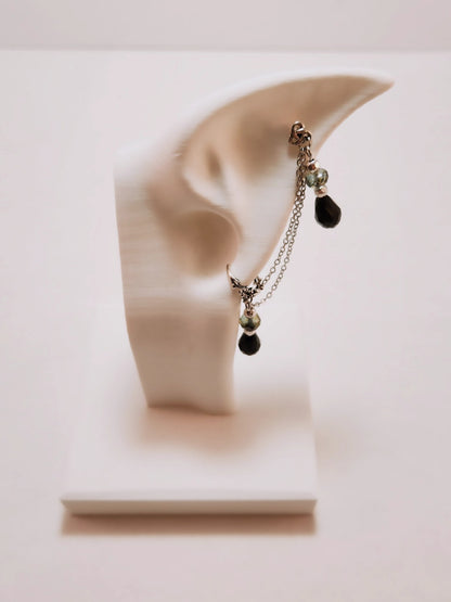 Gothic Skull Chain Ear Cuff