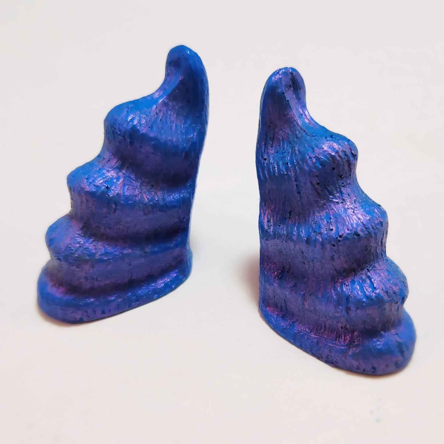 Assorted Aradani Resin Glue-on Horns - Magical Teal and Purple