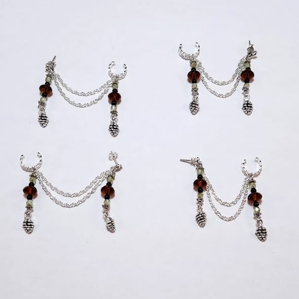 Woodland Fae Chain Ear Cuff