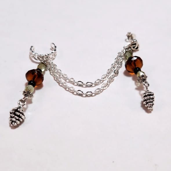 Woodland Fae Chain Ear Cuff