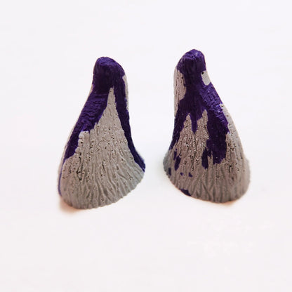 Assorted Aradani Resin Glue-on Horns - Magical Teal and Purple