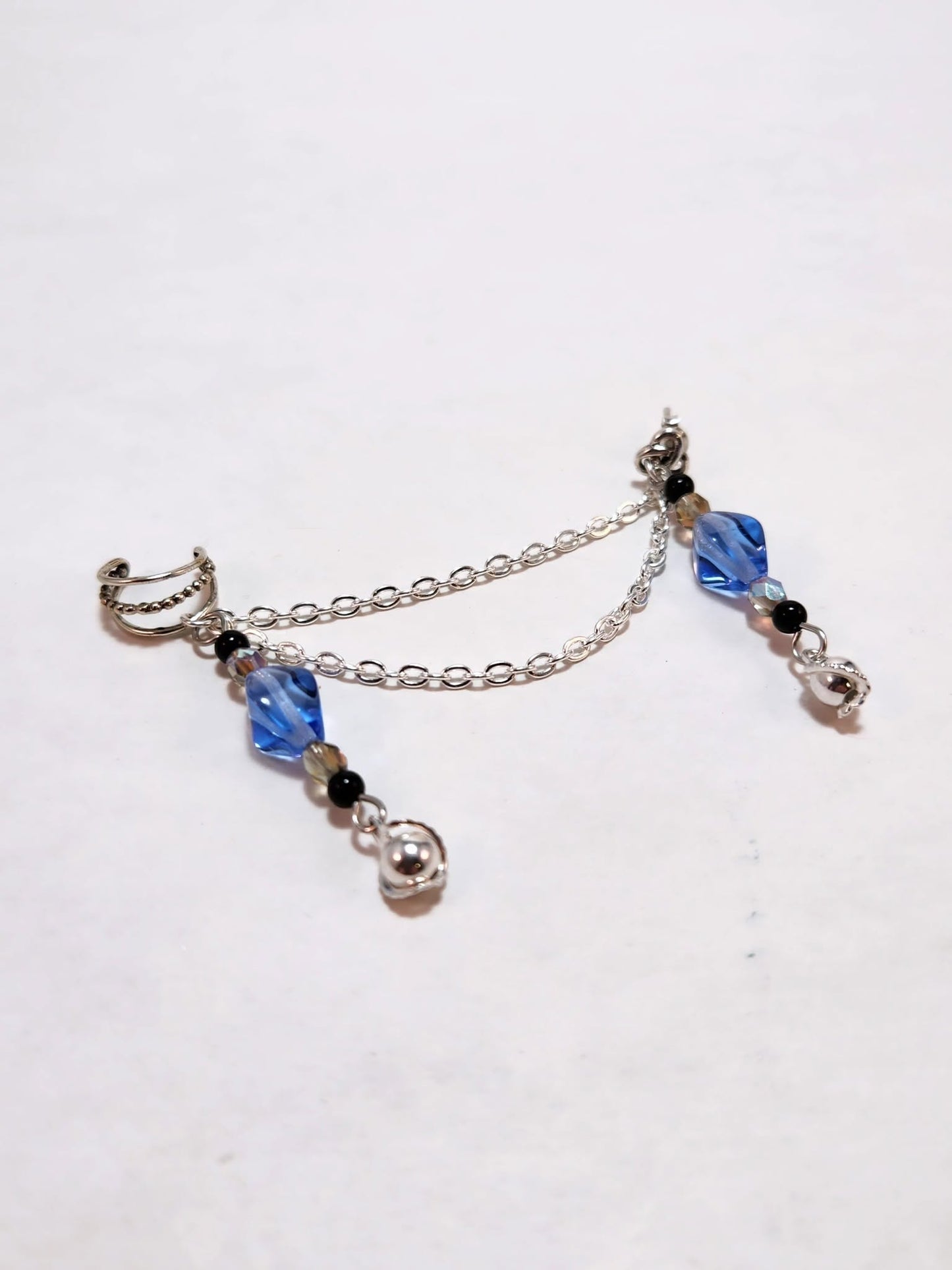 Crystal Lake Chain Ear Cuff