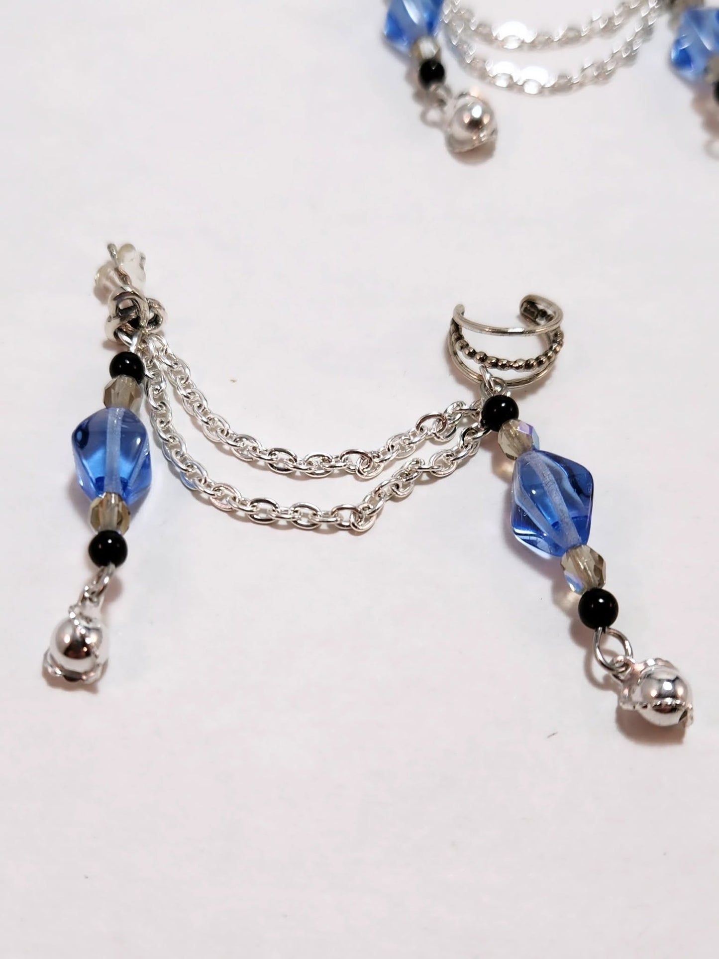 Crystal Lake Chain Ear Cuff