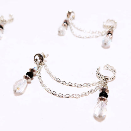 Sparkling Starlight Fancy Chain Ear Cuff