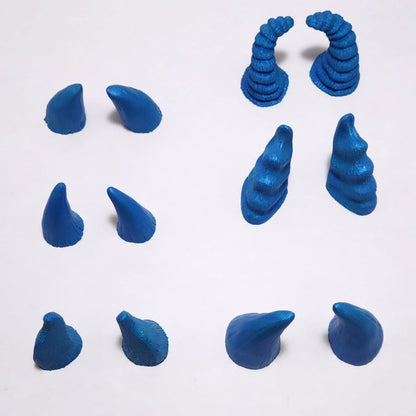 Assorted Aradani Resin Glue-on Horns - Iridescent Night