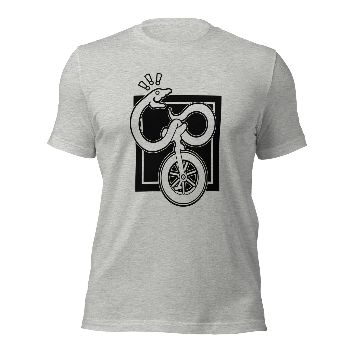 Snake on a Unicycle t-shirt