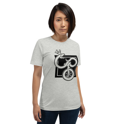 Snake on a Unicycle t-shirt