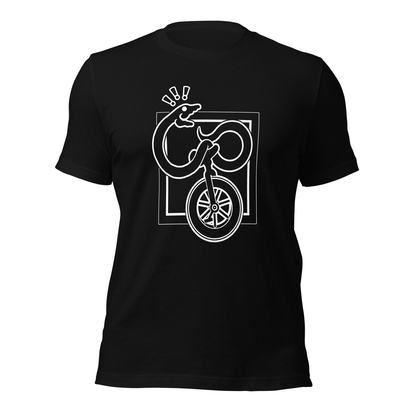 Snake on a Unicycle t-shirt