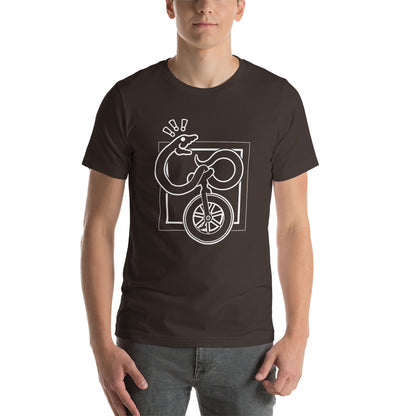Snake on a Unicycle t-shirt