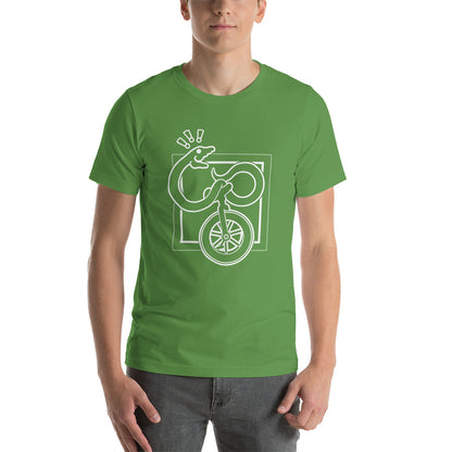 Snake on a Unicycle t-shirt