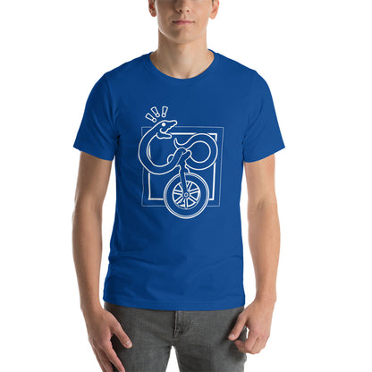 Snake on a Unicycle t-shirt