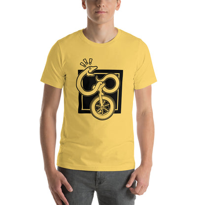 Snake on a Unicycle t-shirt