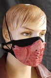 Biomorphic Mask covering - Ruby Red