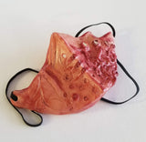 Biomorphic Mask covering - Ruby Red