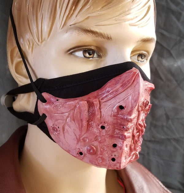 Biomorphic Mask covering - Pallid Flesh – Aradani Costumes