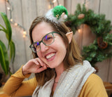 Christmas Elf Ear Costume - a Pair of Ears and a tiny Christmas Elf hat!