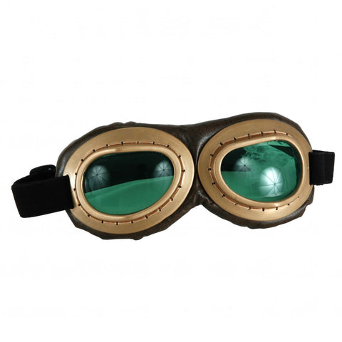 Aviator Goggles Gold and Brown