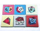 Ceramic Coasters featuring Geek Pop Dice