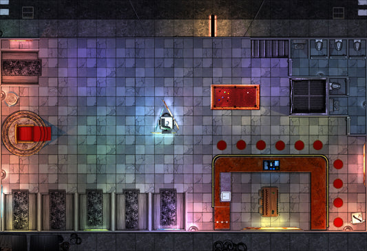 Map - Cyberpunk - The High Court Bar (13x19)