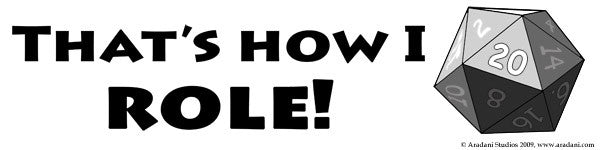 Role Bumper Sticker