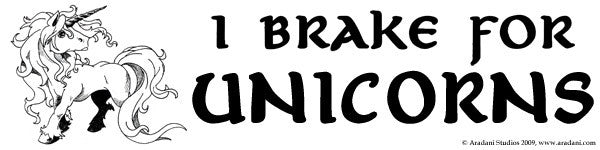 Unicorn Bumper Sticker