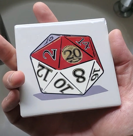 Ceramic Coasters featuring Geek Pop Dice