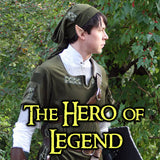 Hero of Legend Costume - Standard Tunic, Hat, & Shirt Combo